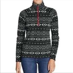 Eddie Bauer Black and White Patterned Sweater